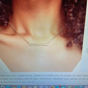 Kendra Scott gold bar necklace